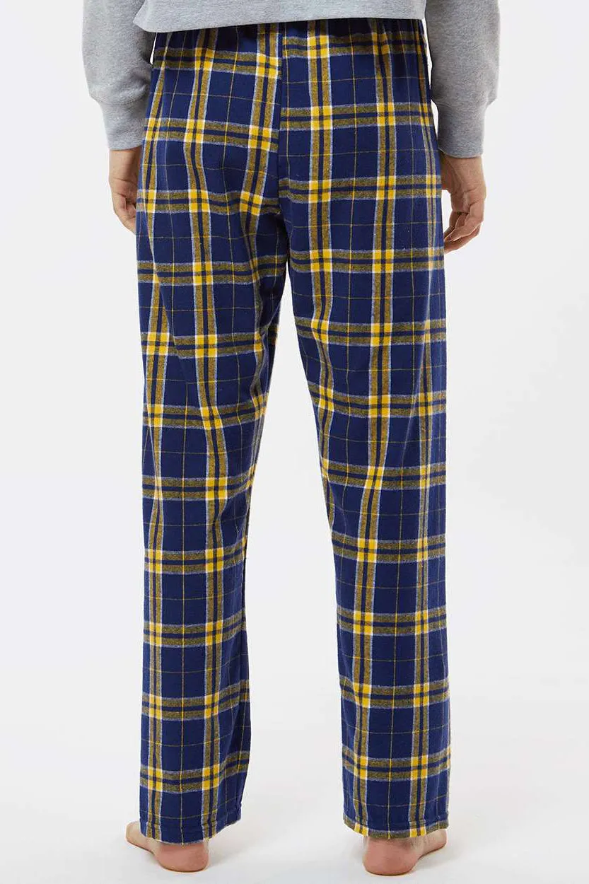Boxercraft Womens Haley Flannel Pants w/ Pockets - Navy Blue/Gold Clothing Boxercraft