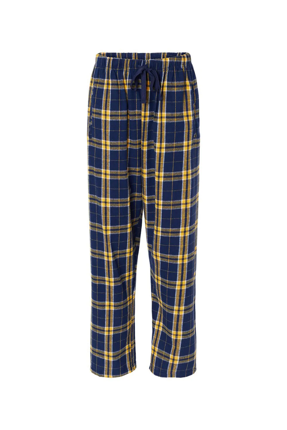 Boxercraft Womens Haley Flannel Pants w/ Pockets - Navy Blue/Gold Clothing Boxercraft