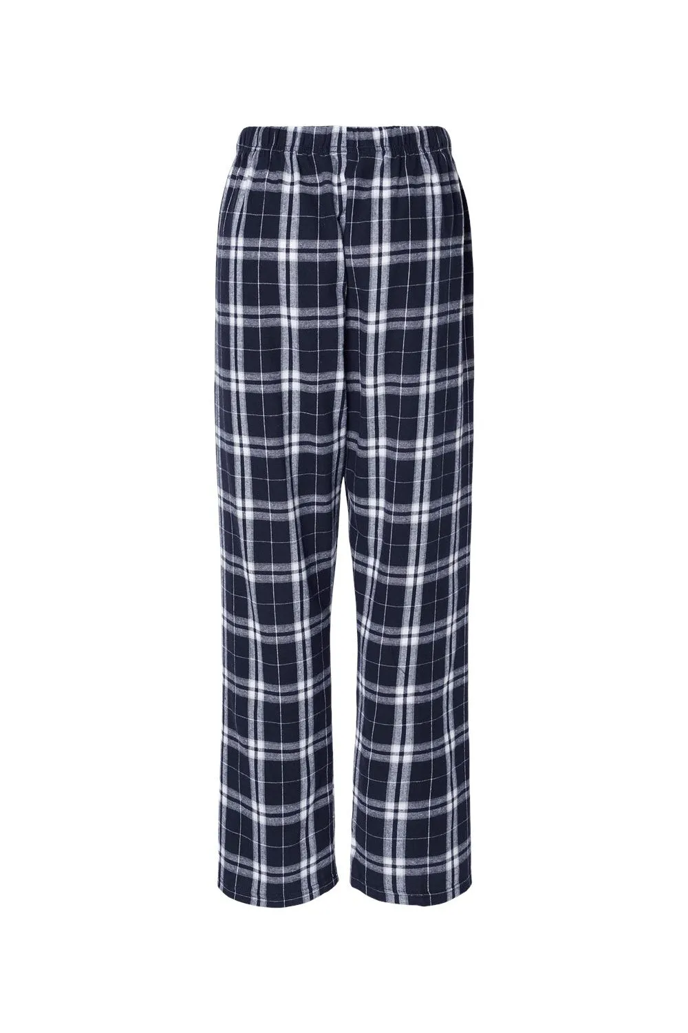Boxercraft Womens Haley Flannel Pants w/ Pockets - Navy Blue/Silver Grey Clothing Boxercraft