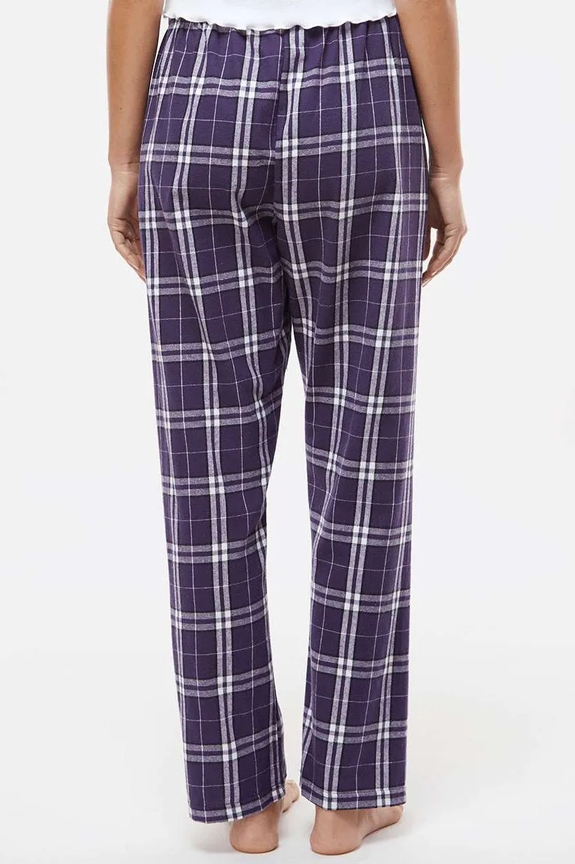 Boxercraft Womens Haley Flannel Pants w/ Pockets - Purple/White Clothing Boxercraft