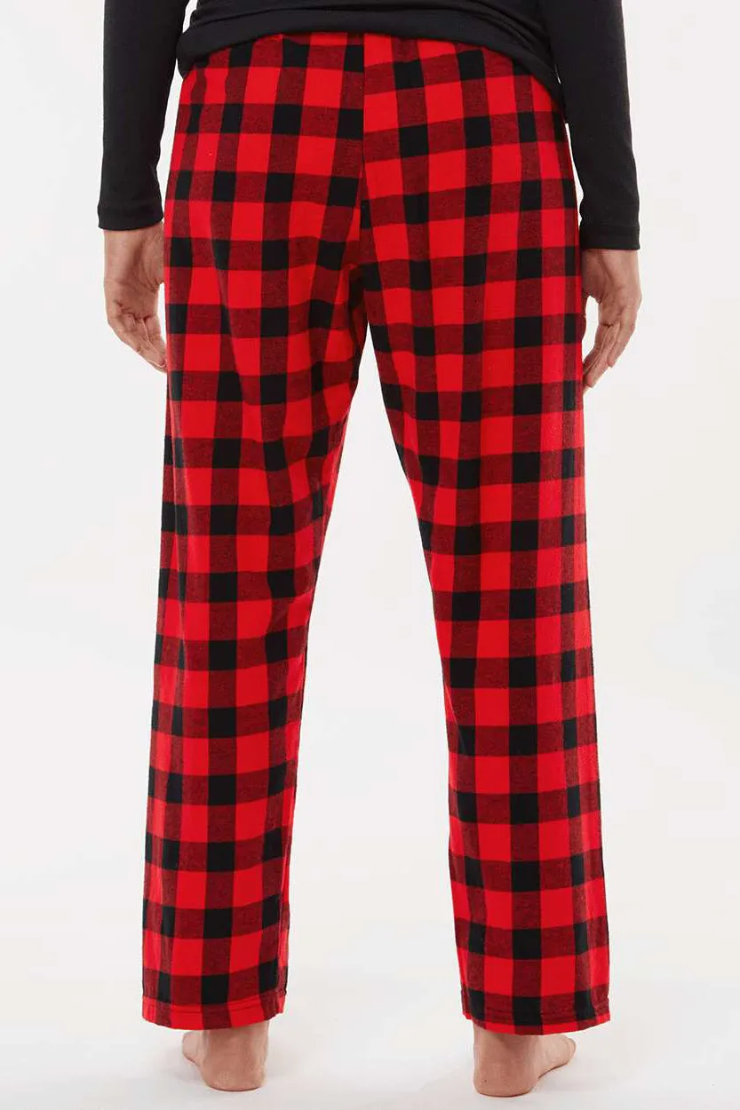 Boxercraft Womens Haley Flannel Pants w/ Pockets - Red/Black Buffalo Clothing Boxercraft