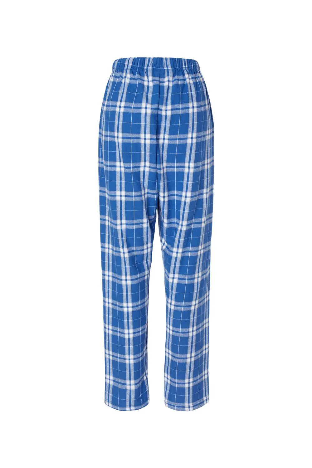 Boxercraft Womens Haley Flannel Pants w/ Pockets - Royal Blue/Silver Grey Clothing Boxercraft