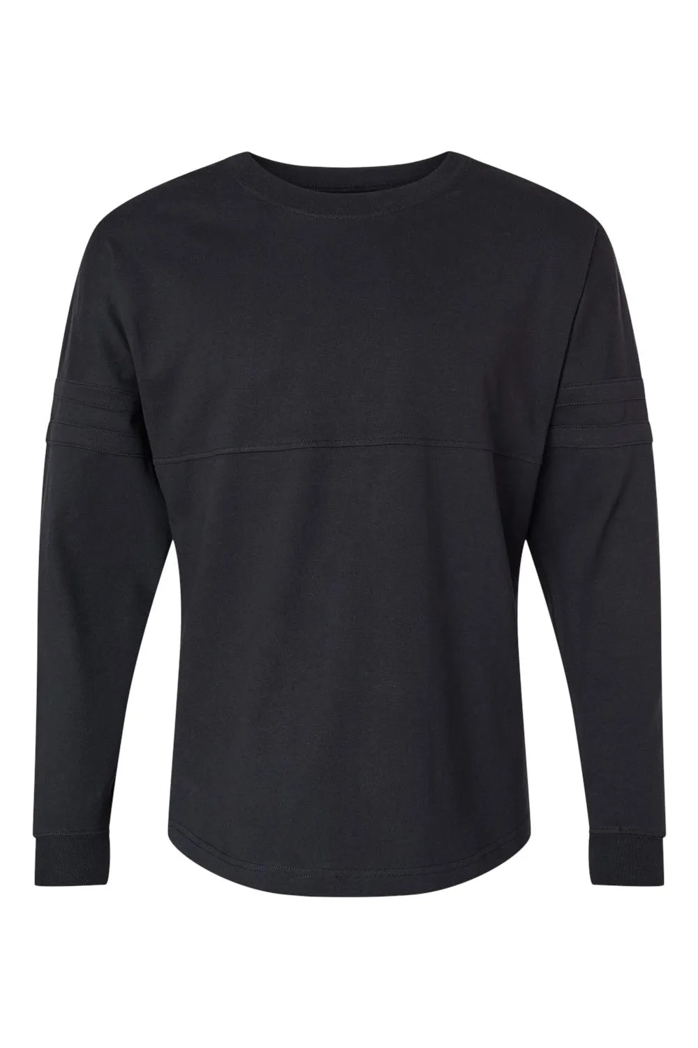 Boxercraft Womens Pom Pom Long Sleeve Crewneck T-Shirt - Black Clothing Boxercraft