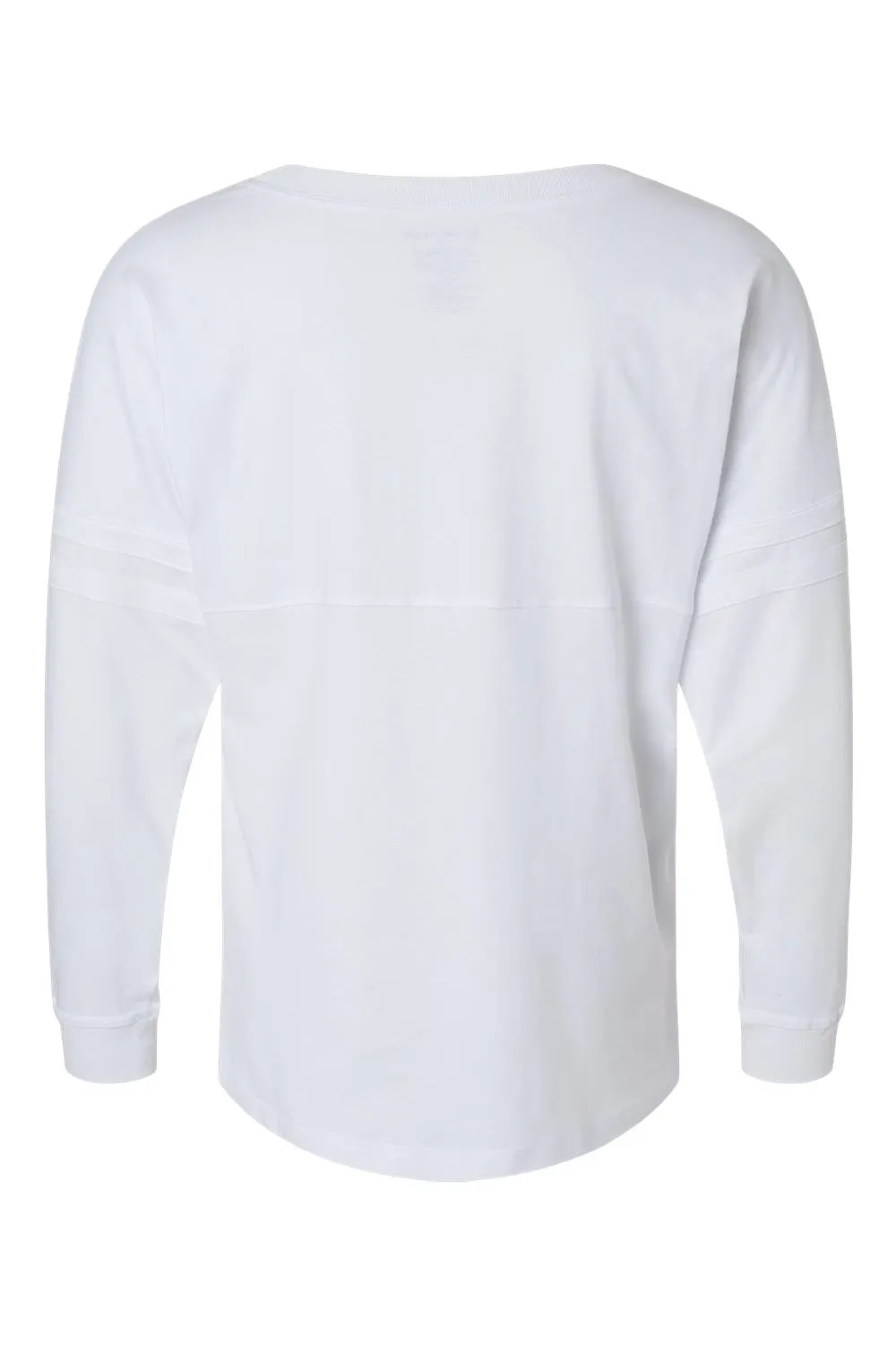 Boxercraft Womens Pom Pom Long Sleeve Crewneck T-Shirt - White Clothing Boxercraft