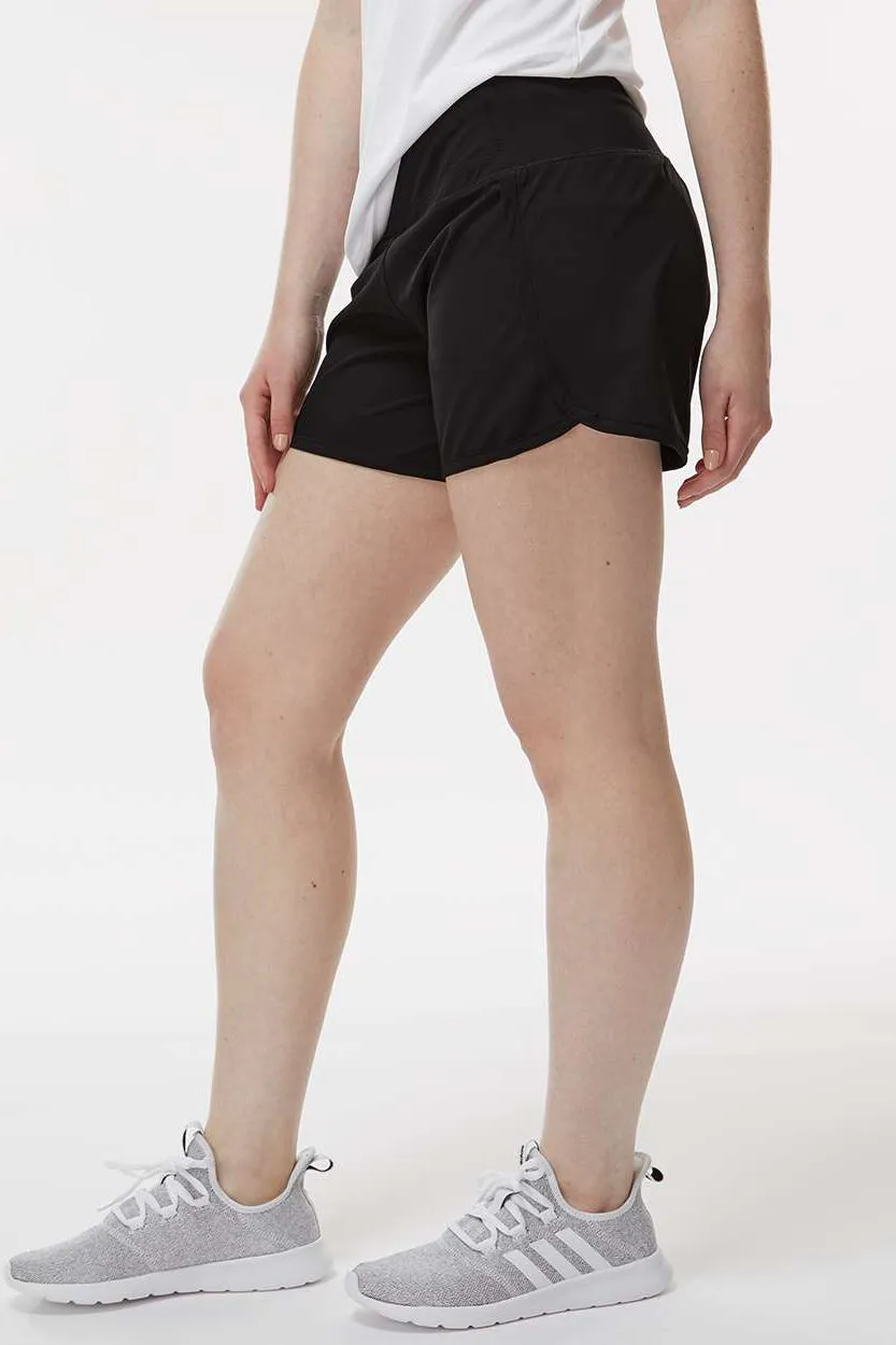 Boxercraft Womens Stretch Woven Lined Shorts - Black Clothing Boxercraft