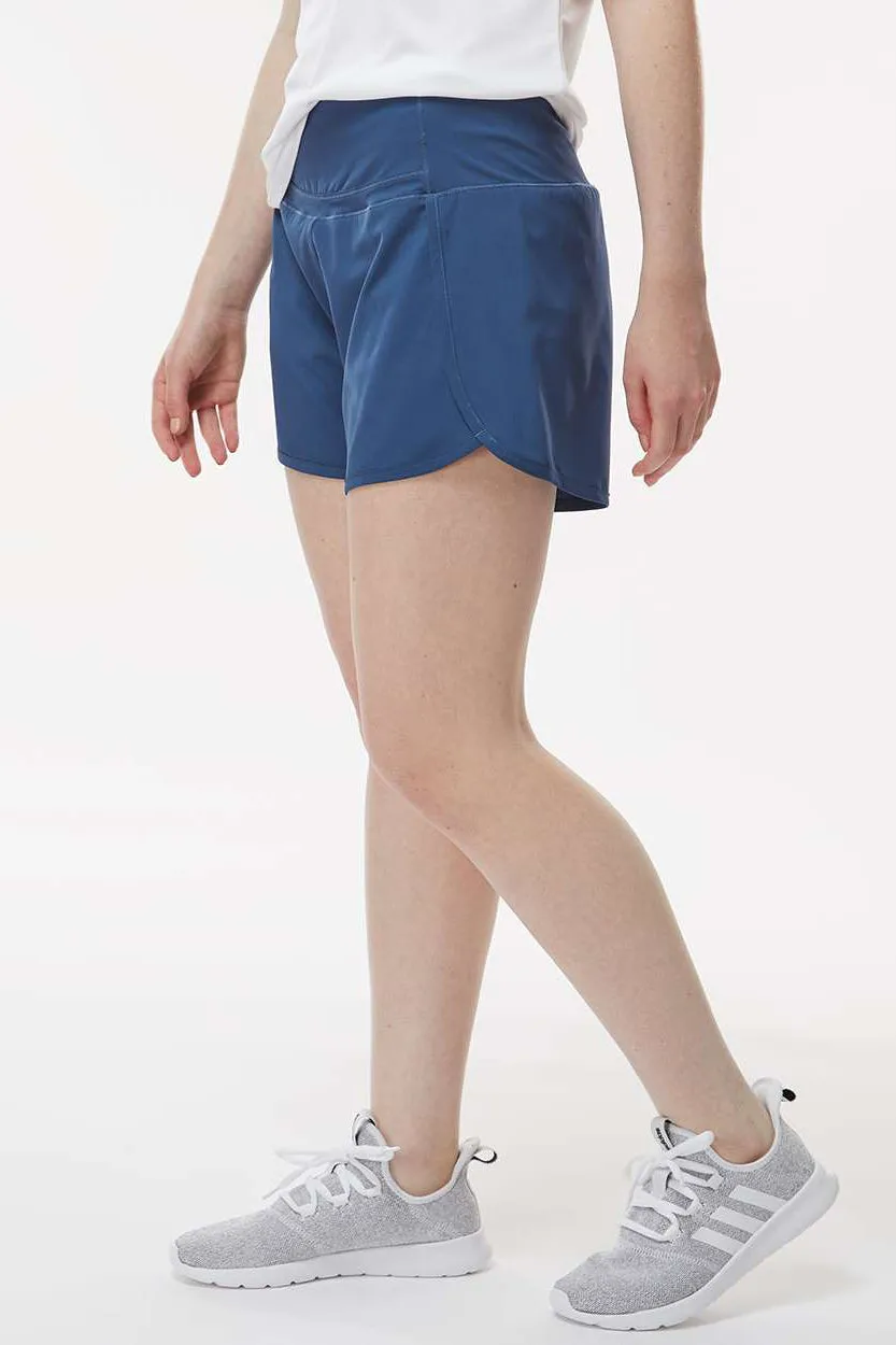 Boxercraft Womens Stretch Woven Lined Shorts - Indigo Blue Clothing Boxercraft