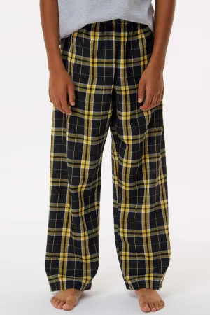 Boxercraft Youth Flannel Pants w/ Pockets - Black/Gold Clothing Boxercraft
