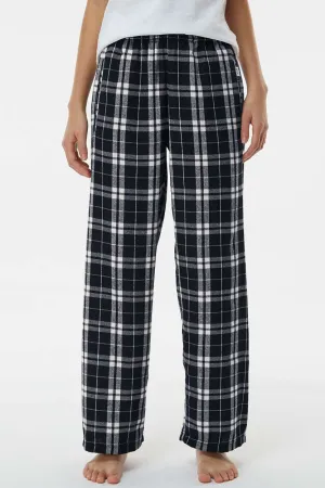 Boxercraft Youth Flannel Pants w/ Pockets - Black/White Clothing Boxercraft