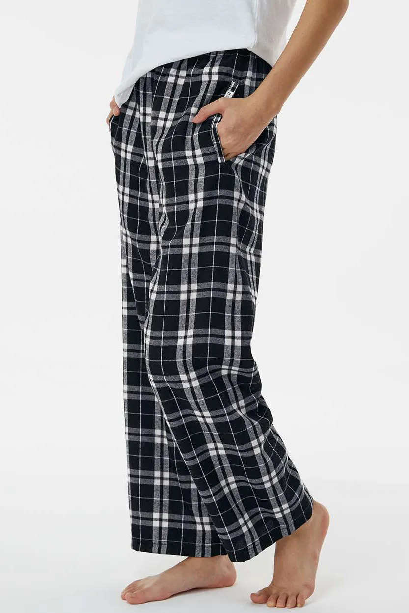 Boxercraft Youth Flannel Pants w/ Pockets - Black/White Clothing Boxercraft