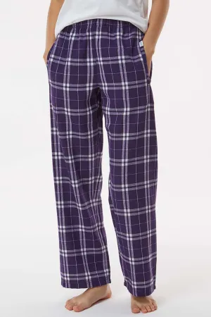 Boxercraft Youth Flannel Pants w/ Pockets - Purple/White Clothing Boxercraft