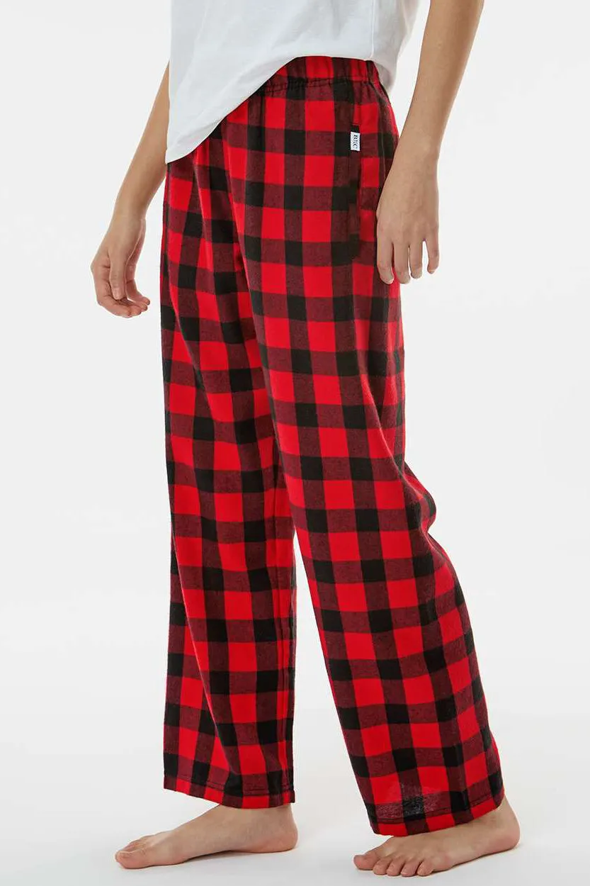 Boxercraft Youth Flannel Pants w/ Pockets - Red/Black Buffalo Clothing Boxercraft