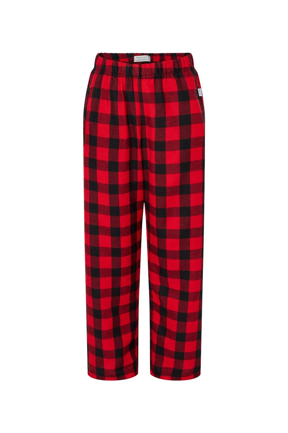Boxercraft Youth Flannel Pants w/ Pockets - Red/Black Buffalo Clothing Boxercraft