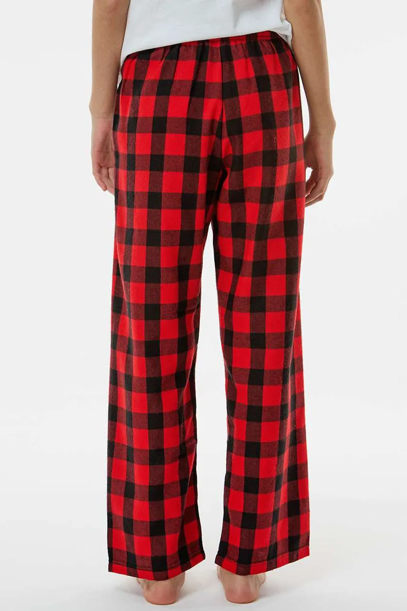 Boxercraft Youth Flannel Pants w/ Pockets - Red/Black Buffalo Clothing Boxercraft