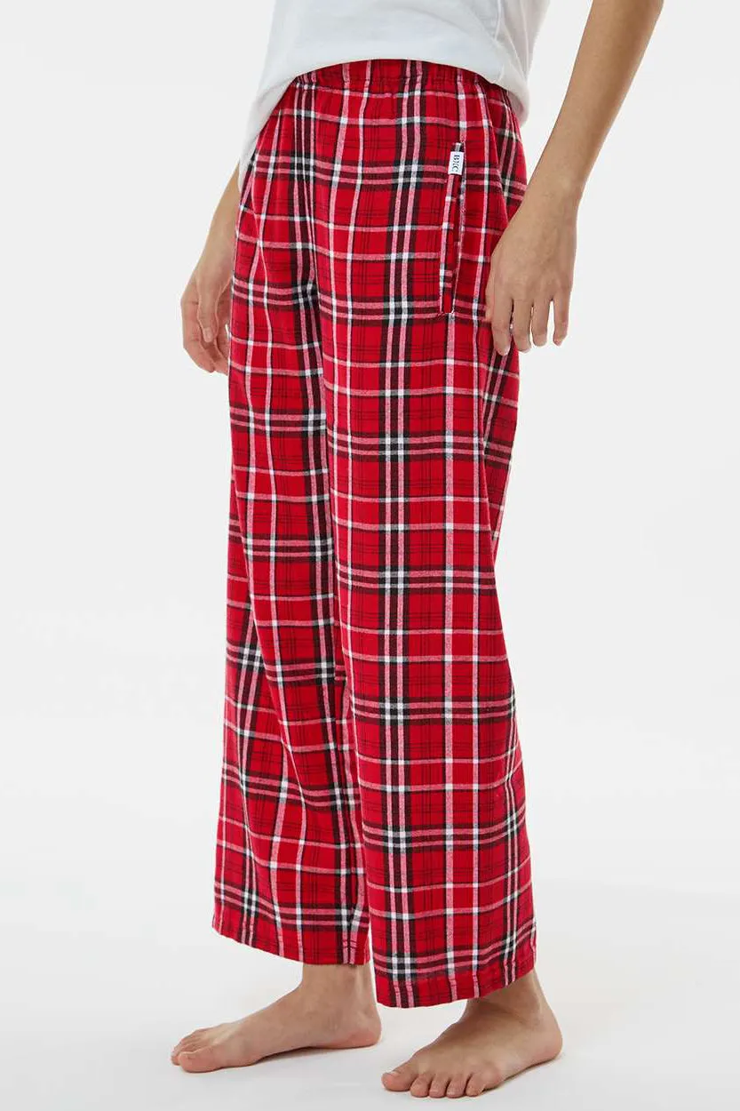 Boxercraft Youth Flannel Pants w/ Pockets - Red/White Clothing Boxercraft