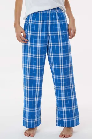 Boxercraft Youth Flannel Pants w/ Pockets - Royal Blue/Silver Grey Clothing Boxercraft
