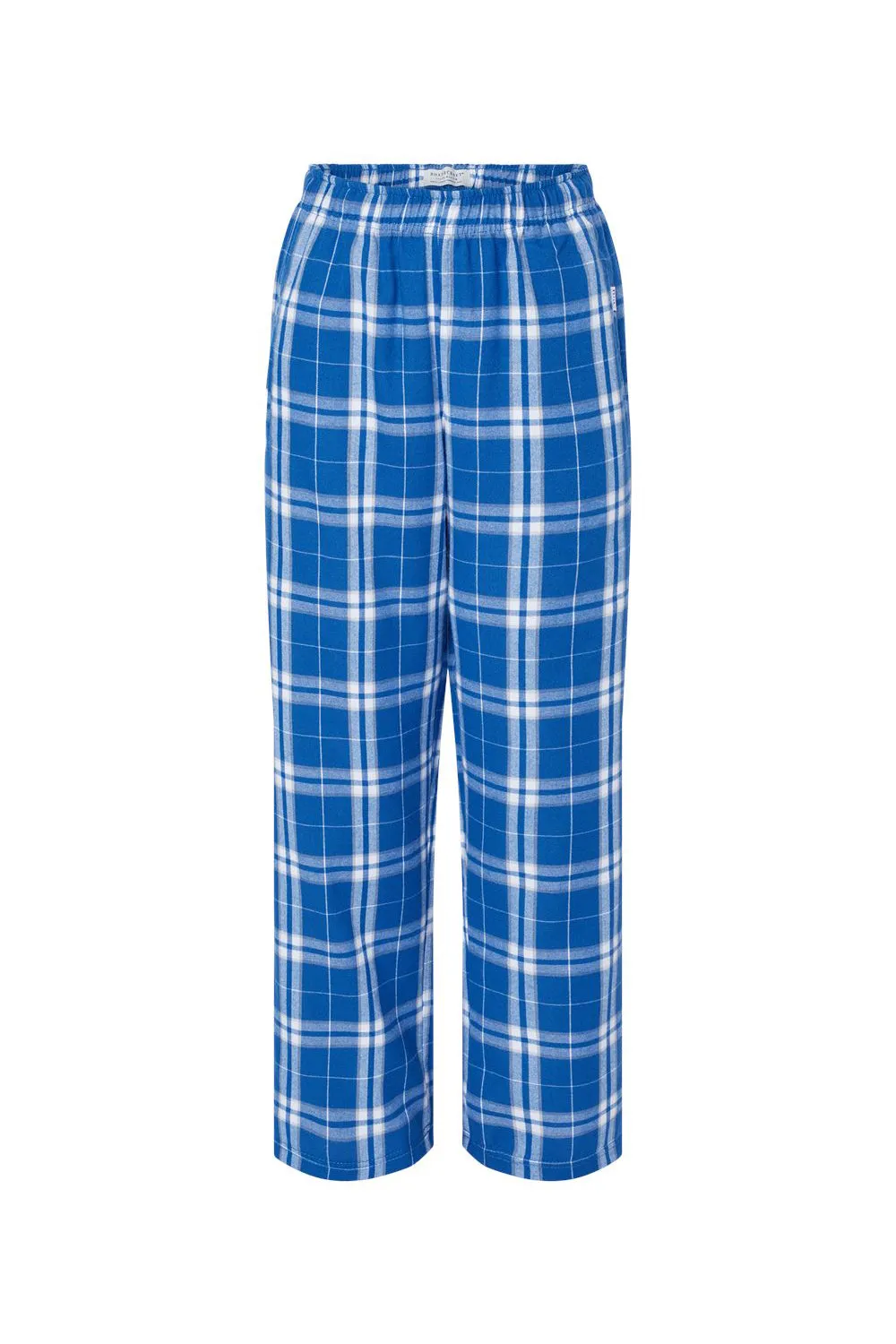 Boxercraft Youth Flannel Pants w/ Pockets - Royal Blue/Silver Grey Clothing Boxercraft