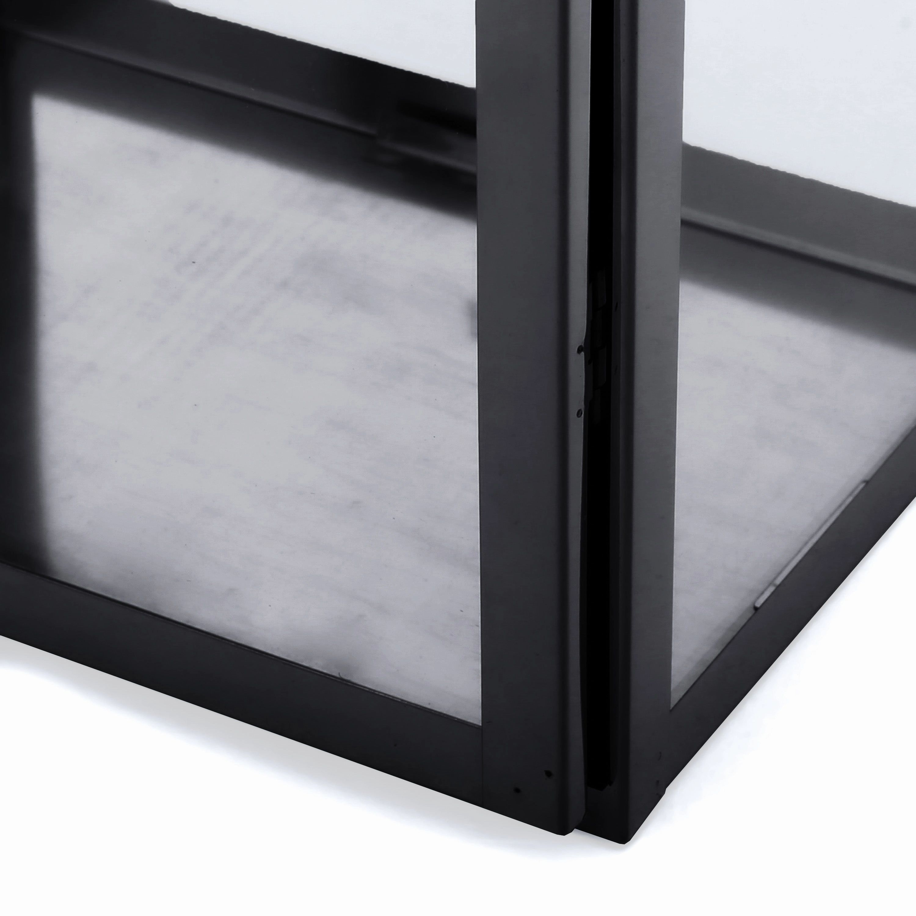 Brianna Outdoor 19" Modern Stainless Steel Lantern