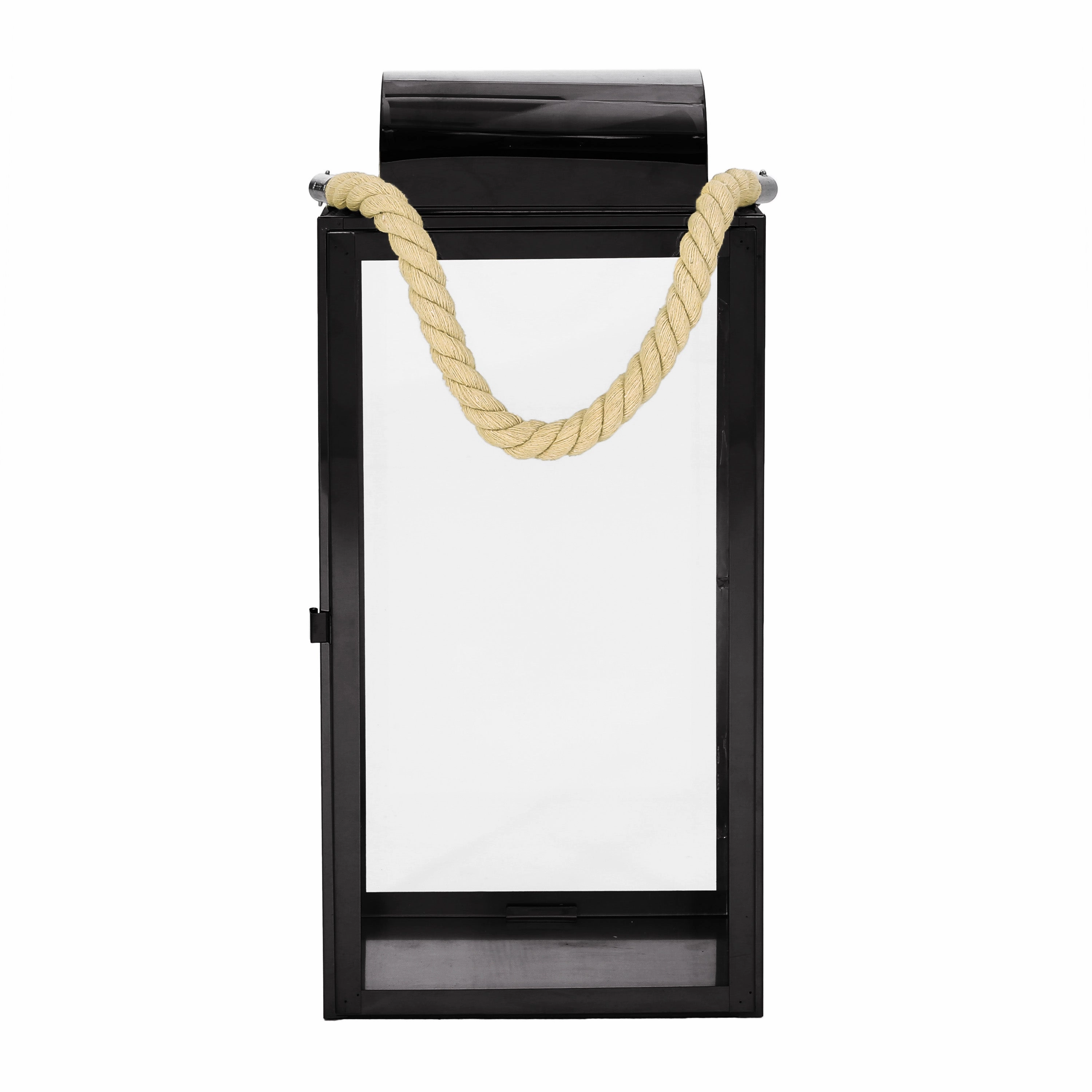 Brianna Outdoor 19" Modern Stainless Steel Lantern