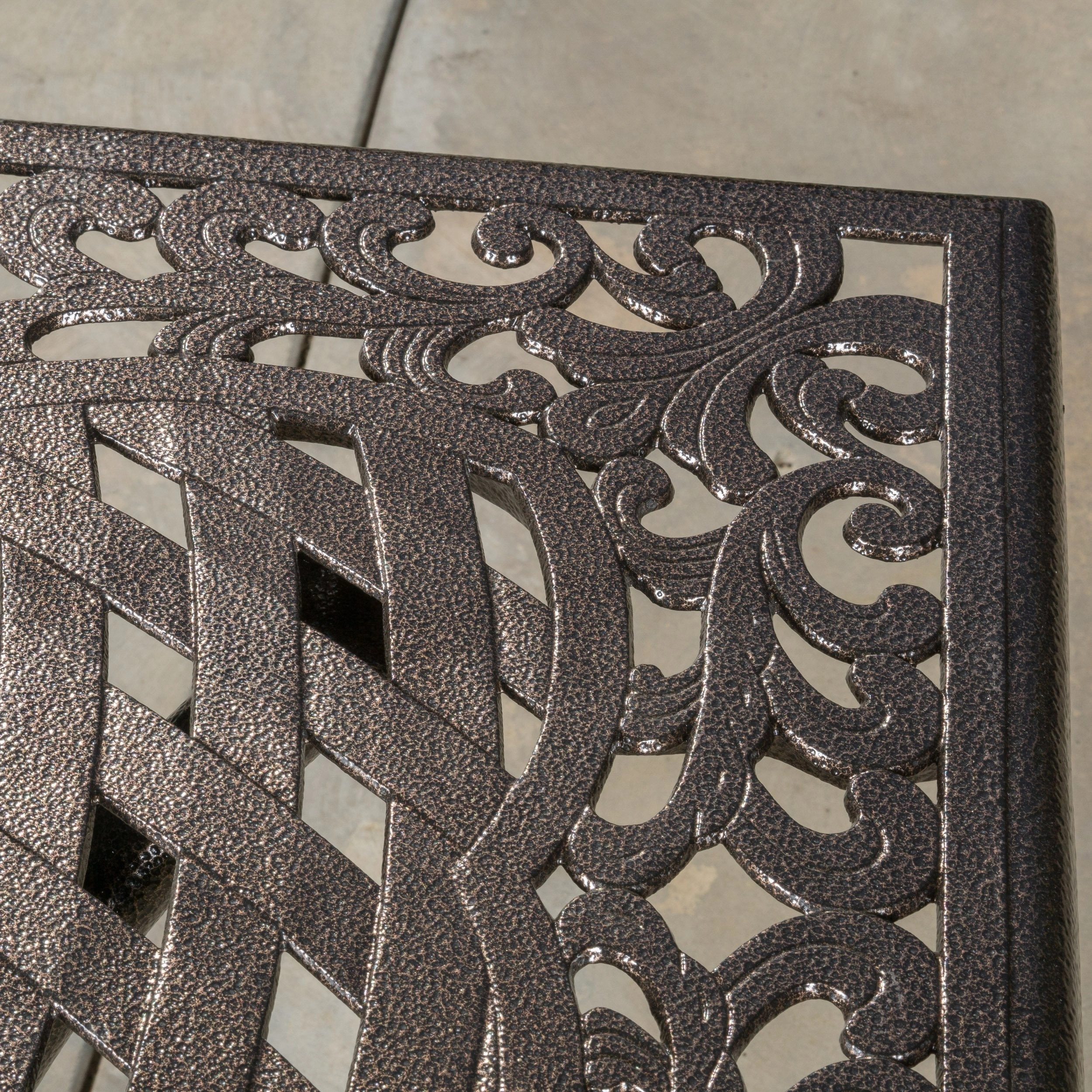 Bronze Cast Aluminum Rectangle Table - NH691892