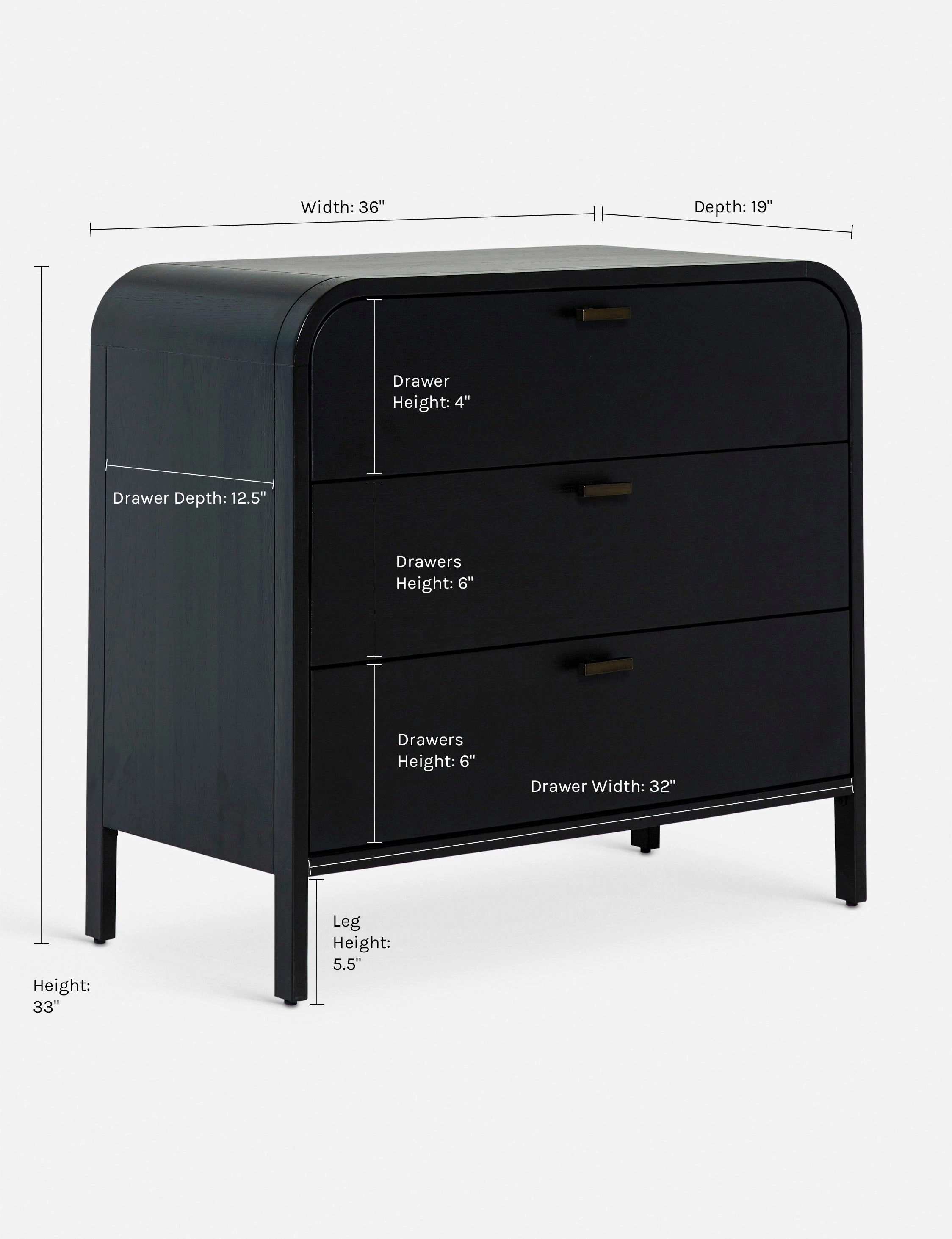 Brooke 3-Drawer Dresser