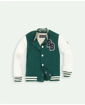 Brooks Brothers Kids Varsity Jacket Green Brooks Brothers
