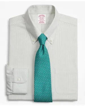 Brooks Brothers Men's Cool Madison Relaxed-Fit Dress Shirt Green Brooks Brothers