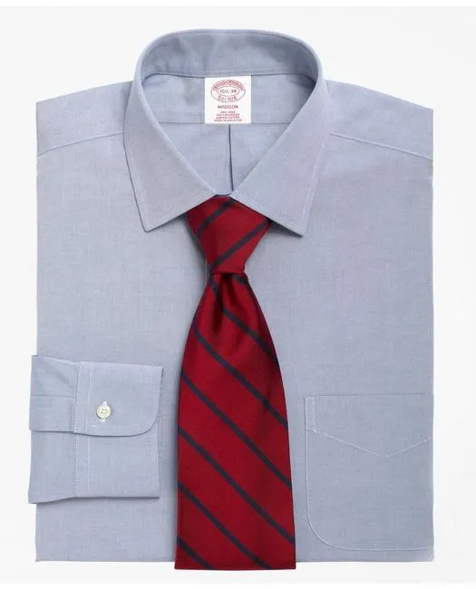 Brooks Brothers Men's Madison Relaxed-Fit Dress Shirt Blue Brooks Brothers