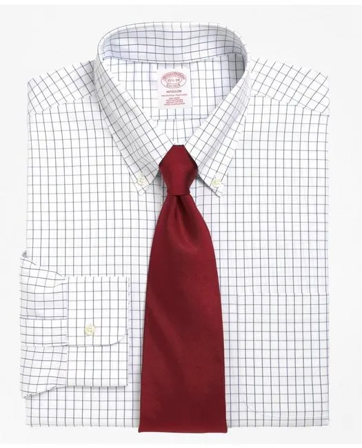 Brooks Brothers Men's Madison Relaxed-Fit Dress Shirt Blue Brooks Brothers
