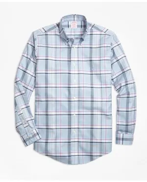 Brooks Brothers Men's Madison Relaxed-Fit Sport Shirt Purple/Blue Brooks Brothers