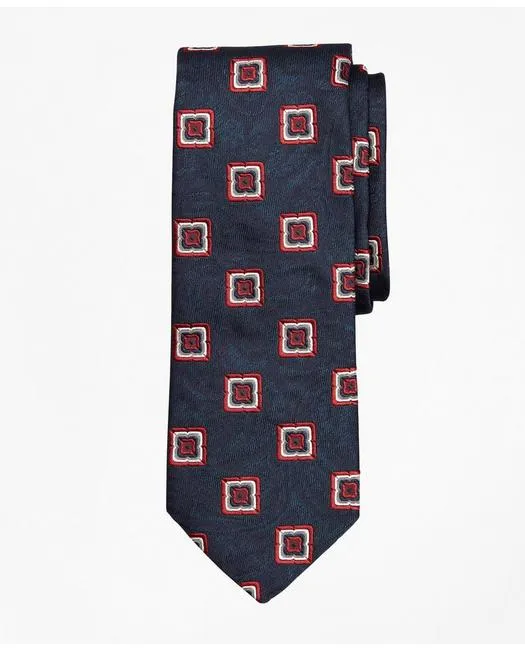 Brooks Brothers Men's Paisley Medallion Tie Navy Brooks Brothers