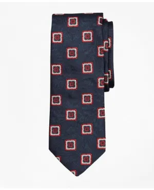 Brooks Brothers Men's Paisley Medallion Tie Navy Brooks Brothers