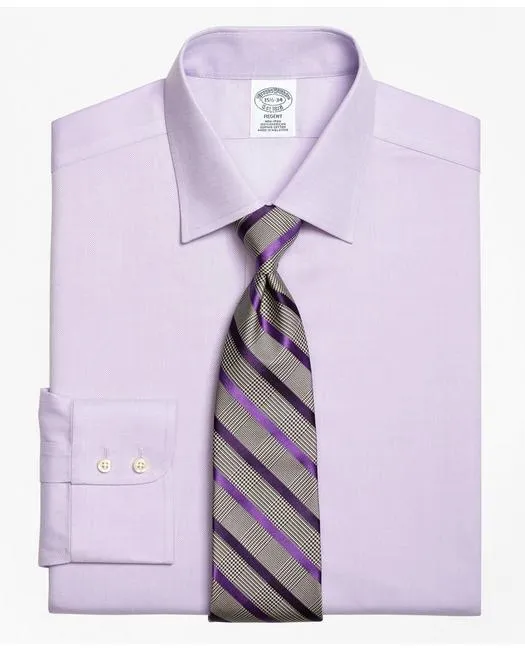 Brooks Brothers Men's Regent Regular-Fit Dress Shirt Purple Brooks Brothers