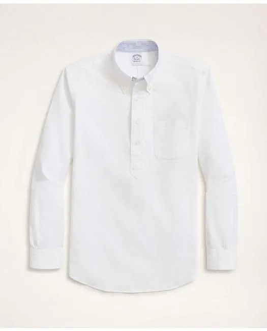 Brooks Brothers Men's Regent Regular-Fit Original Oxford Popover Shirt White Brooks Brothers
