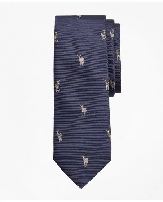 Brooks Brothers Men's Reindeer Tie Navy Brooks Brothers