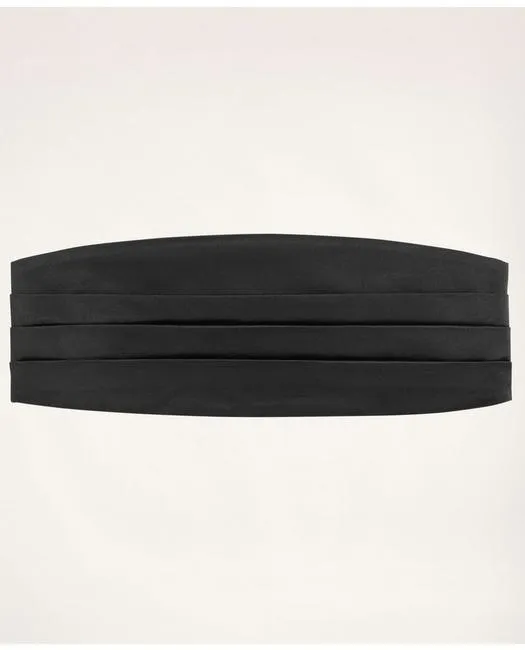 Brooks Brothers Men's Silk Cummerbund Black Brooks Brothers