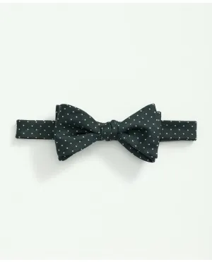 Brooks Brothers Men's Silk Mini Dot Bow Tie Dark Green Brooks Brothers