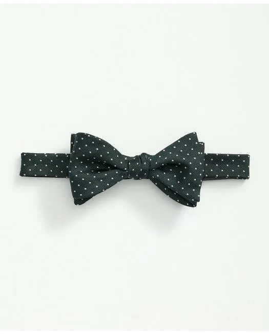 Brooks Brothers Men's Silk Mini Dot Bow Tie Dark Green Brooks Brothers
