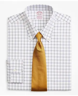Brooks Brothers Men's Stretch Madison Relaxed-Fit Dress Shirt Brown Brooks Brothers