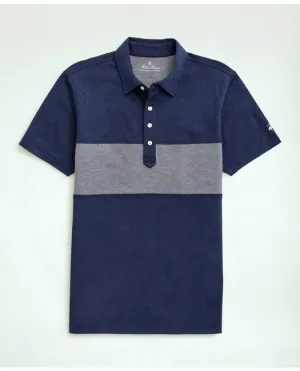 Brooks Brothers Men's Stretch Performance Series Supima Stripe Polo Shirt Navy Brooks Brothers