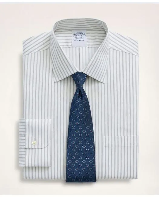 Brooks Brothers Men's Stretch Regent Regular-Fit Dress Shirt Grey Brooks Brothers