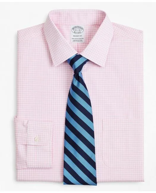 Brooks Brothers Men's Stretch Regent Regular-Fit Dress Shirt Pink Brooks Brothers