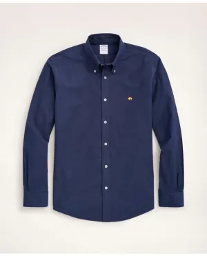 Brooks Brothers Men's Stretch Regent Regular-Fit Sport Shirt Navy Brooks Brothers
