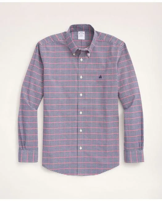Brooks Brothers Men's Stretch Regent Regular-Fit Sport Shirt Navy Brooks Brothers