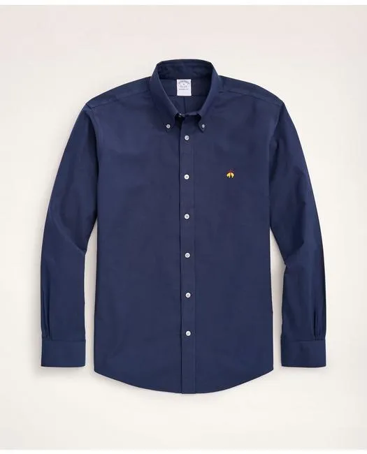Brooks Brothers Men's Stretch Regent Regular-Fit Sport Shirt Navy Brooks Brothers