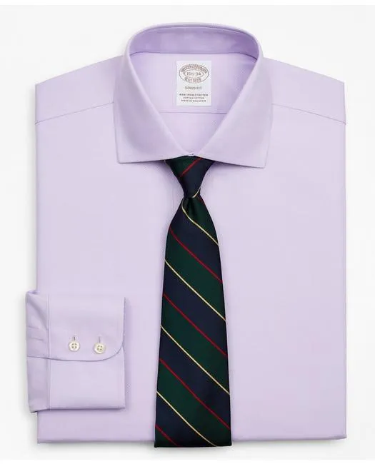 Brooks Brothers Men's Stretch Soho Extra-Slim-Fit Dress Shirt Lavender Brooks Brothers