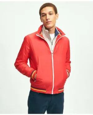 Brooks Brothers Men's Three-Season Windbreaker Sweater Red Brooks Brothers