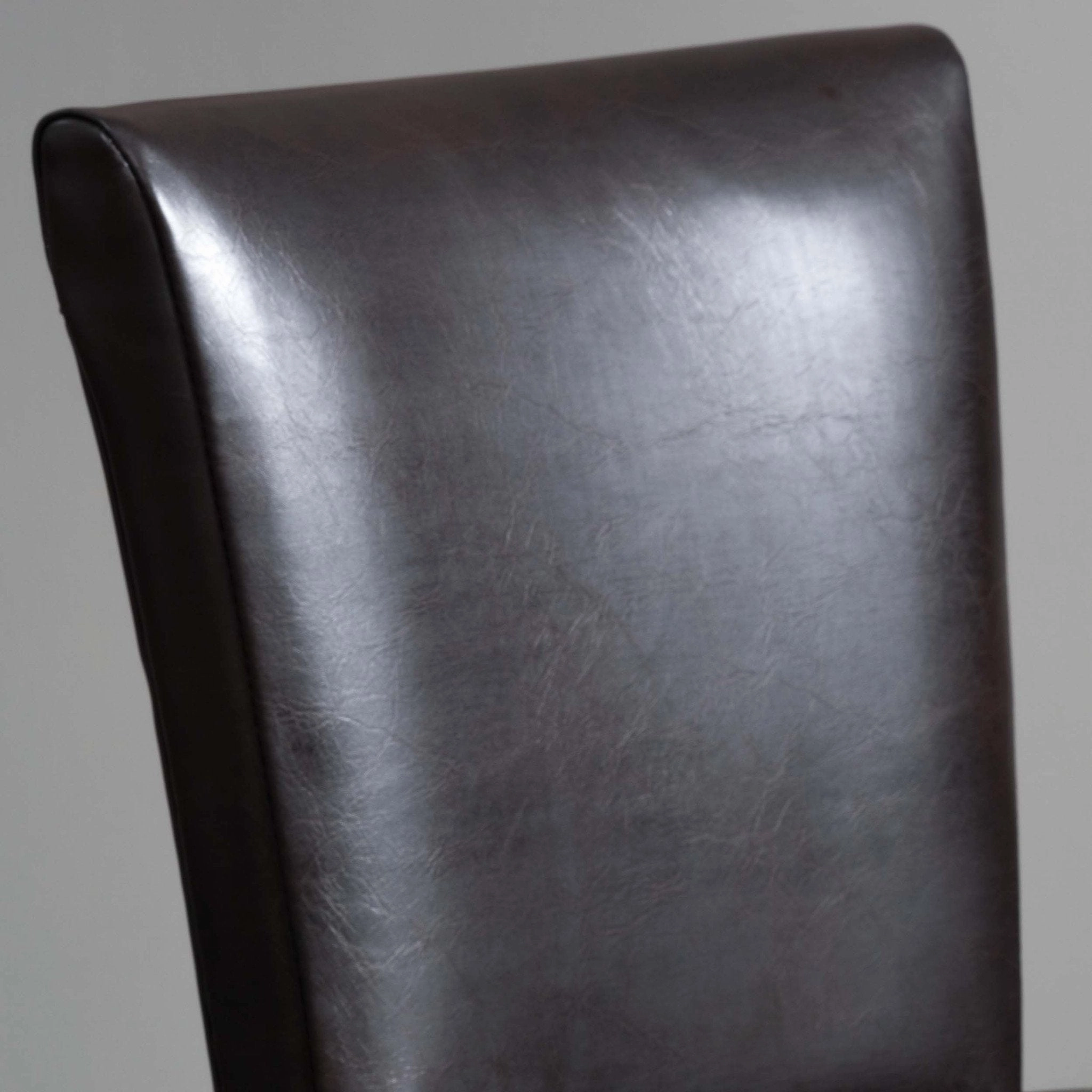 Brown Leather Folding Dining Chairs (Set of 2) - NH405592