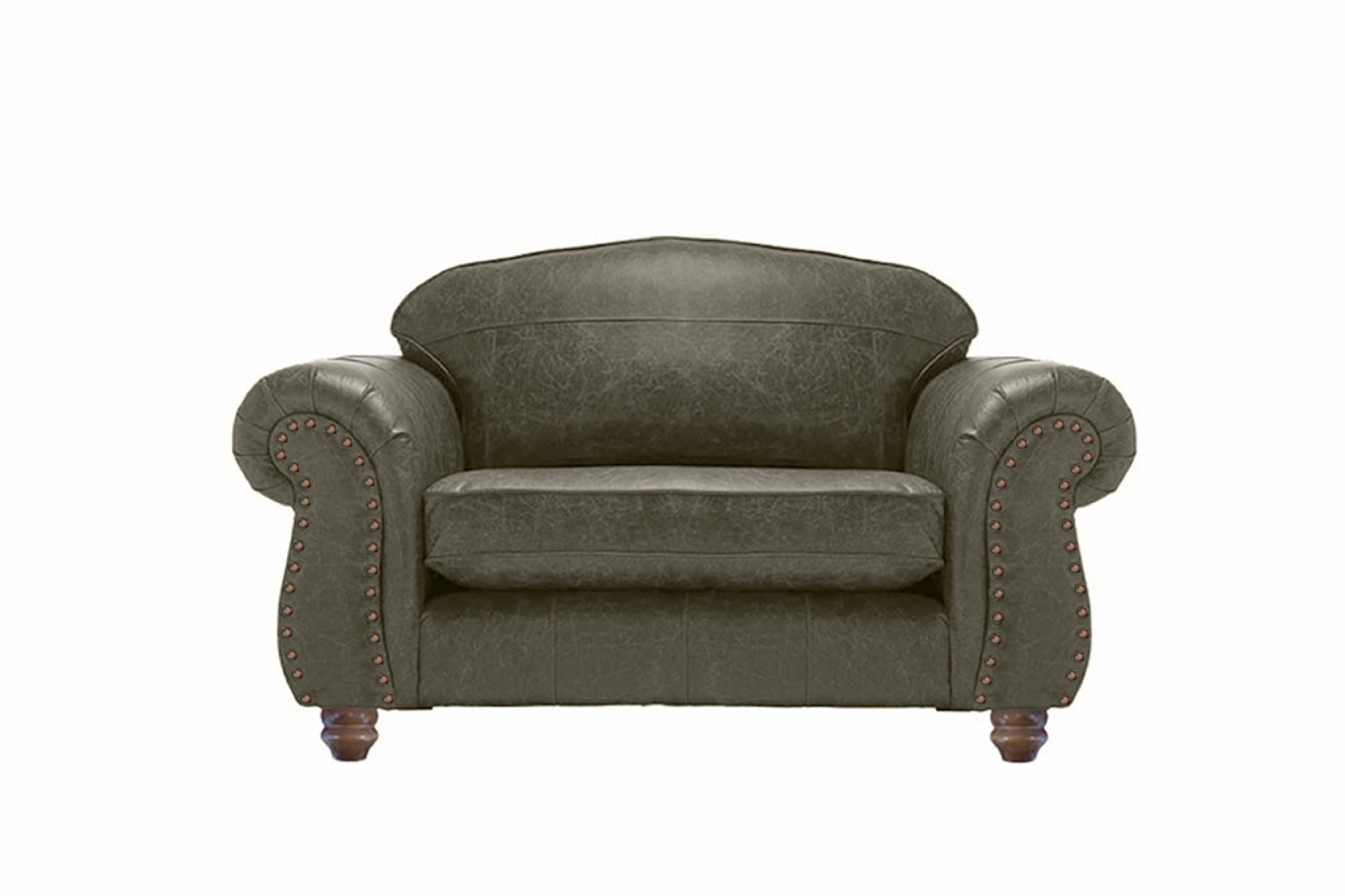 Burlington | Leather Love Seat | Vintage Green