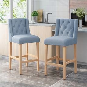 Button Tufted Fabric Wingback Bar Stool (Set of 2) - NH533113 kitchen accessories, table linens