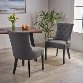 Buttonless Tufted Diamond Stitch Dining Chairs, Set of 2 - NH300903 kitchen accessories, table linens